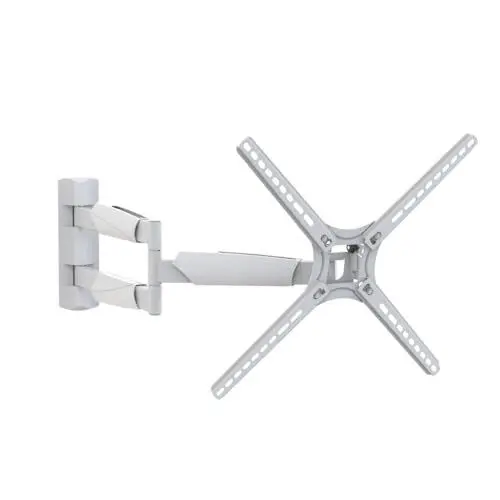 Produktbild: Barkan 76cm Lange Weiß TV Wandhalterung, 13-65 Zoll Schwenkbar/Neigbar TV Halterung, hält bis 36Kg, extra Langer arm, OLED Fernseher Halterung, Max. VESA 400x400
