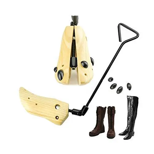 Produktbild: BaronHong Shoes Keilstiefel Expander Stretch Länge & Breite Damengröße 10 bis 13,5 Herrengröße 9 bis 13 (Holz, L)