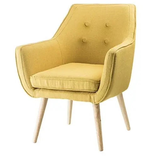 Produktbild: Baroni Home Sessel, Wildleder, Ockergelb, 65X65X85 cm