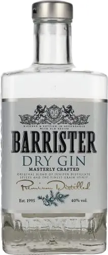 Produktbild: Barrister Dry Gin 40% Vol. 0,7l