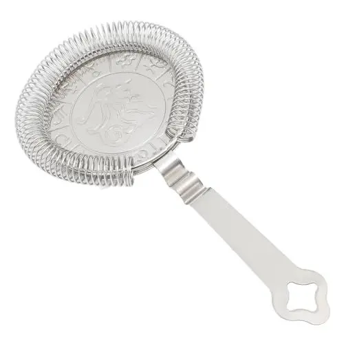 Produktbild: Barsieb aus Edelstahl, Praktisches Cocktailsieb, Effektive Filtration, Korrosionsbeständigkeit für Zuhause (Steinbock)