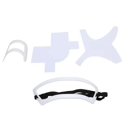 Produktbild: Bartformer-Schablone, Bartformer-Schablone, Bartformungs-Schablone, Kombi-Bartpflege-Schablone, Friseur-Lineal für Haaransatz-Design, Kartenhals, Utensil für Schnurrbart (Weiß)
