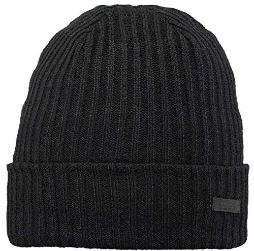 Produktbild: Barts Herren Wilbert Turnup Baskenmütze, Schwarz (Black 0001), One Size (Herstellergröße: Uni)