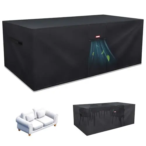 Produktbild: BARTSTR Gartenmöbel Abdeckung 600D Oxford wasserdichte Anti-UV Schutzhülle Gartenmöbel, 170x95x75cm Abdeckplane Gartenmöbel Geeignet für Terrassenmöbel, Gartentischsitze, Freizeitmöbel Sitz