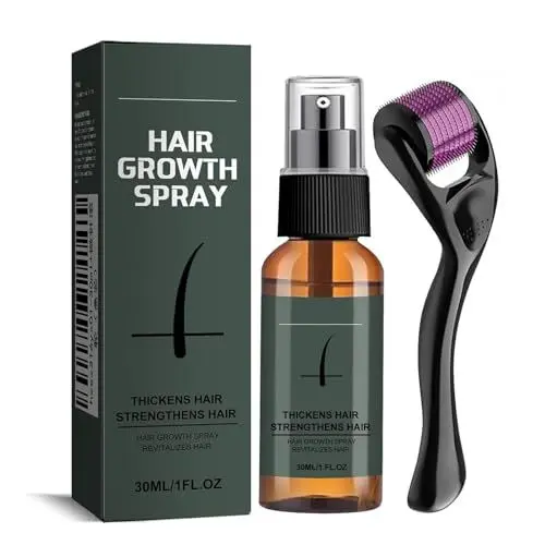 Produktbild: Bartwuchs set mit Titanium Derma Roller, Bartroller Kit 30 ml, Beard Roller Bartwuchs Serum öl, Bartwuchs Roller,Beard Microneedle, Bartpflege Set Bestes Geschenk für Männer
