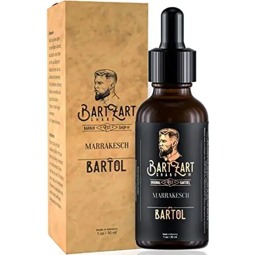 Produktbild: BartZart Bartöl Marrakesch mit Zedernholz I 30ml Bart Öl mit Arganöl für gesundes Bartwachstum I Premium Bartpflege direkt vom Barbier I Beard Oil