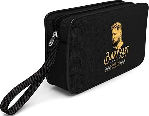 Produktbild: BartZart Kosmetiktasche I Kulturbeutel zum Aufhängen für Herren I Kulturtasche für Deine Bartpflege I Waschtasche für Männer I Waschbeutel Mann