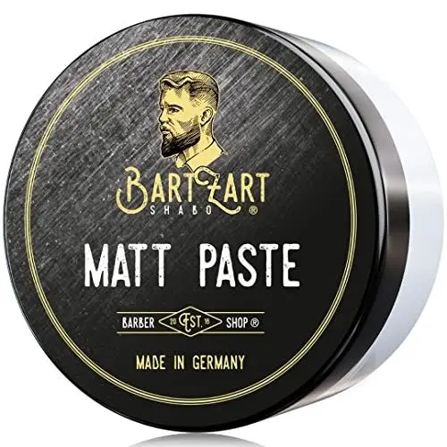 Produktbild: BartZart Matt Paste I 100ml Haarwachs matt für Männer I Matte Pomade für einen natürlichen Look I Hair Wax I Haarstyling Produkte direkt vom Barbier