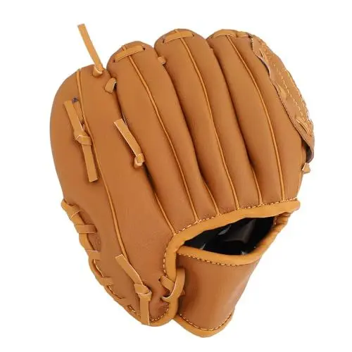 Produktbild: Baseball-Handschuh, PU-Leder-Softball-Handschuh, Baseball-Feldhandschuh für Jugendliche und Erwachsene (10,5 Zoll)