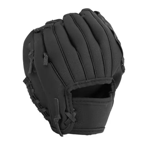 Produktbild: Baseballhandschuh, ergonomische PU-Leder-Baseballhandschuhe für Jugendliche und Erwachsene, 15 Zoll, verbesserte Griffigkeit, Weichheit, professioneller Feldhandschuh, anpassbar (9,5 Zoll)