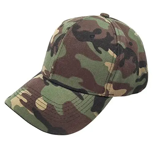 Produktbild: Baseballkappen，Camouflage Baseball Cap Adjustable Taktisch Baseballmütze für Camping Paintball Jagd Camping Wandern Schießen Jungle Forest Sport im Freien Unisex