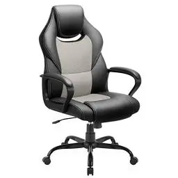 Produktbild: BASETBL Bürostuhl Ergonomischer, Schreibtischstuhl, Gaming Stuhl,Chefsessel,Computerstuhl, pc Stuhl, Drehstuhl, hat Höhenverstellung und Wippfunktion, Feste Armlehne, Rückenschonend, bis 150kg