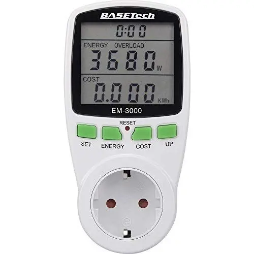 Produktbild: Basetech EM-3000 Energiekosten-Messgerät Kostenprognose