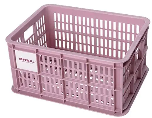 Produktbild: Basil B.V. Unisex – Erwachsene Crate Fahrradkaste, Pink, 40.4x29.8x20.2cm