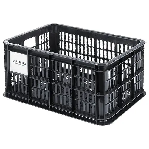 Produktbild: Basil B.V. Unisex – Erwachsene Crate L MIK Fahrradkaste, Schwarz, 40.4x29.8x22.6cm