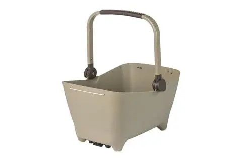 Produktbild: Basil B.V. Unisex – Erwachsene HR-Tierfahrradkorb Basil Buddy MIK, Silber, 45x32x22cm