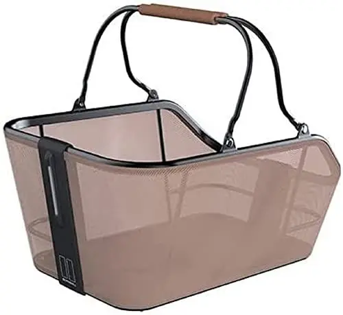 Produktbild: Basil Unisex – Erwachsene Cento Tech Fiber Nordlicht Farhrradkorb, Braun, 46 x 34 x 25.5 cm