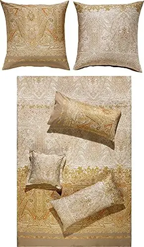 Produktbild: Bassetti Bettwäsche Michelle V6 Feinsatin beige Größe 135x200 cm (40x80 cm)