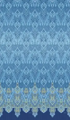 Produktbild: Bassetti RAGUSA Foulard aus 100% Baumwolle in der Farbe Blau B1, Maße: 180x270 cm -9322025