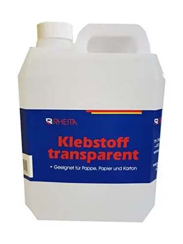 Produktbild: Bastelkleber 1000g Klebstoff 1kg Bastelleim flüssig transparent