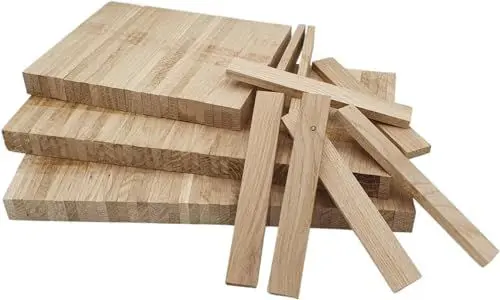 Produktbild: Holzklötzchen zum basteln 100 Stück Bastelklötzchen, Bastelholz, Holzklötzchen zum basteln geeignet für Fensterbank Verkleidung innen und DIY Holzklötze Projekte 22 x 8 x160 mm Klötzchen zum basteln