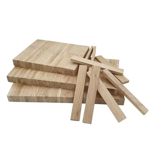 Produktbild: Holzklötzchen zum basteln XXL Packung 500 Stück Bastelklötzchen, Holzklötzchen zum basteln geeignet für Fensterbank Verkleidung innen und DIY Holzklötze Projekte 22 x 8 x160 mm Klötzchen zum basteln