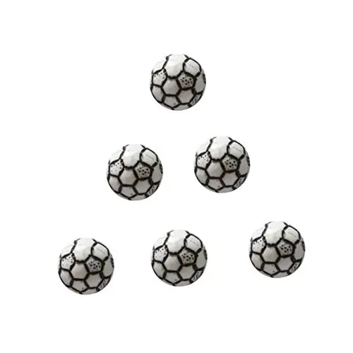 Produktbild: NUOBESTY Pädagogisches Fußball-charms-perlenset 60 Stück Acrylperlen Für Jungen Und Mädchen Halsketten Armbänder Fördern Die Fantasie Und