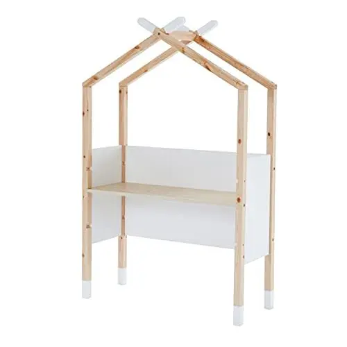 Produktbild: BAÏTA Kinderschreibtisch Tipi Tiny, Weiß und Kiefer