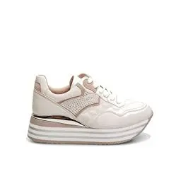 Produktbild: Bata Frauen -Sneaker mit Plattform -Sohle und Strasssteinen angewendet Damen Sommer Bequeme elegant lässig Casual einzigartige