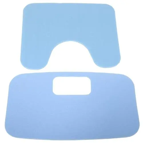 Produktbild: BATHVEVE 1 Set Duschstuhl Sitzkissen Und Rückenlehnenmatte Wasserdicht rutschfest Auflage Selbstklebendes Duschsitzkissen Für Ältere Menschen Mit Behinderung