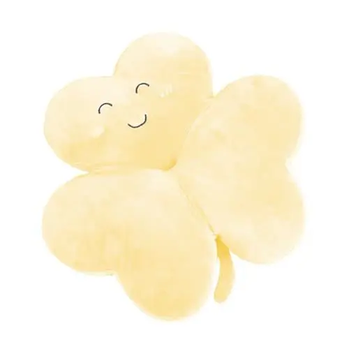 Produktbild: BATHVEVE 1 Stück Vierblattkissen Bürocouch Kindercouch Kindercouch Dekokissen Fürs Bett Kinderkissen Bettkissen Sofas Grüne Kissen Weihnachtskissen Sofas Gelbe Daunenbaumwolle