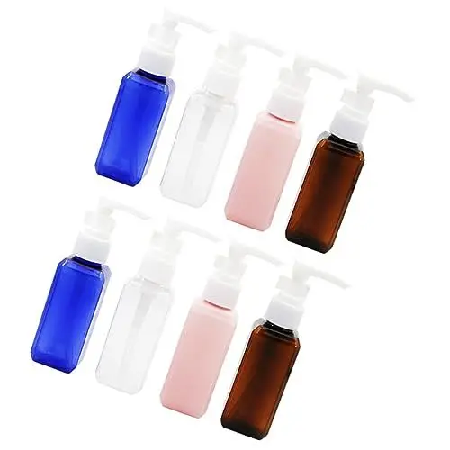 Produktbild: BATHVEVE 8 Stück Flasche Drücken Lotionen, Flüssige Körperseife Leer Pumpe Für Shampooflaschen Größe Deckel Nachfüllung Spender Tragbar Mit Pumpe Körperwaschflasche