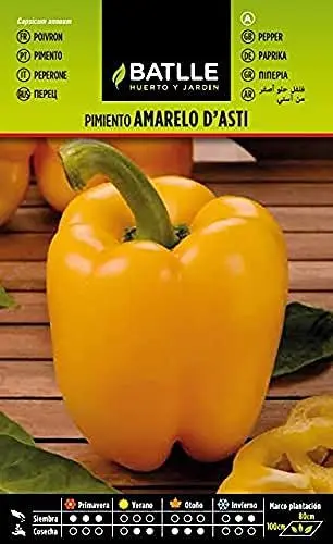 Produktbild: Batlle Gemüsesamen - Paprika amarelo d'Asti (150 Samen)