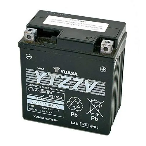 Produktbild: BATTERIA YUASA YTZ7V 12V 12 VOLT 6,3AH FIT FÃœR DRY