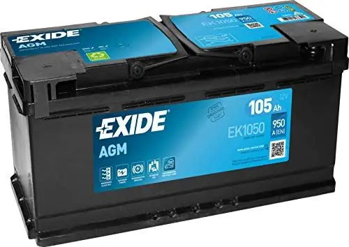 Produktbild: Exide EK1050 Starter-Batterie Start-Stop 12V 105Ah 950A