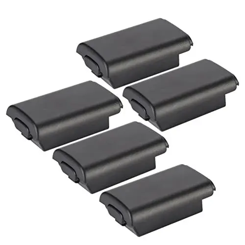 Produktbild: Dioche Batterieabdeckung für 360 Controller Batteriegehäuse Abs 5-teiliges Universal-Ersatzbatteriegehäuse für 360 Controller(Schwarz)