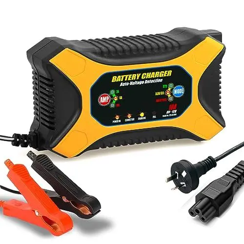 Produktbild: batterieladegerät 12V 12A Auto batterien ladegerät mit Temperaturkompensation für Auto Motorrad, AGM, Gel, SLA usw