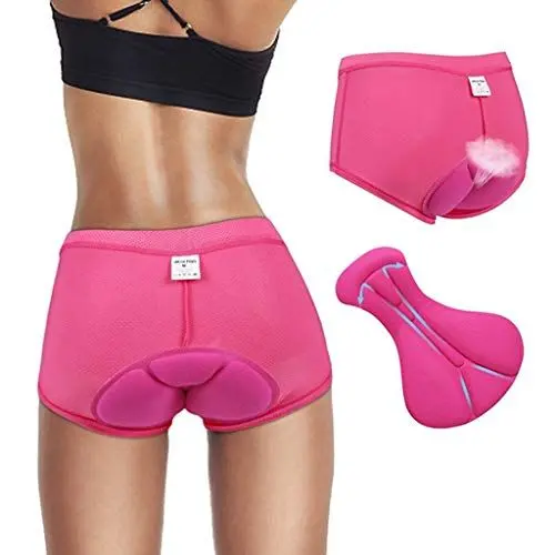 Produktbild: Battnot Radlerhose Herren Damen Unisex Gepolstert Schnelltrockende Radunterhose Kurze Radsportshorts Fahrradhosen mit Elastische Atmungsaktive mit Sitzpolster 3D Radhose Polster Sitzpolster Breiterem