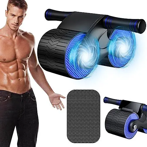 Produktbild: Bauchroller Bauchmuskeltrainer, CJBIN Automatisches Rebound Ab Roller Bauchtrainer Mit Handyhalterung, Bauchtrainer Bauchmuskeltrainer, Sportgeräte Zuhause für Krafttraining und Rumpftraining