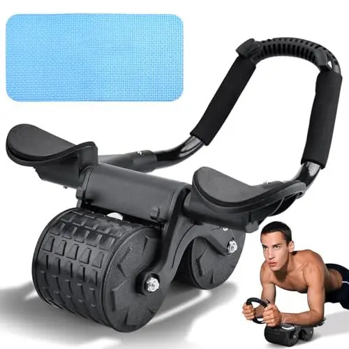 Produktbild: Bauchroller, Bauchtrainer, AB Roller Bauchtrainer, Bauchroller Bauchmuskeltrainer, Fitnessgeräte für Bauchmuskeltraining, Bauchtrainer mit Kniematte