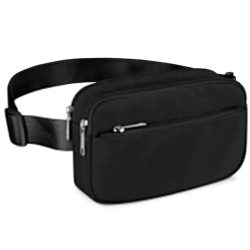 Produktbild: Bauchtasche Damen Crossbody Bag,Gürteltasche Herren,Hip Bag Brusttasche mit Verstellbarer Schnalle,wasserdichte Hüfttasche Leichte Brustbeutel Umhängetasche für Urlaub Laufen Einkaufen Radfahren