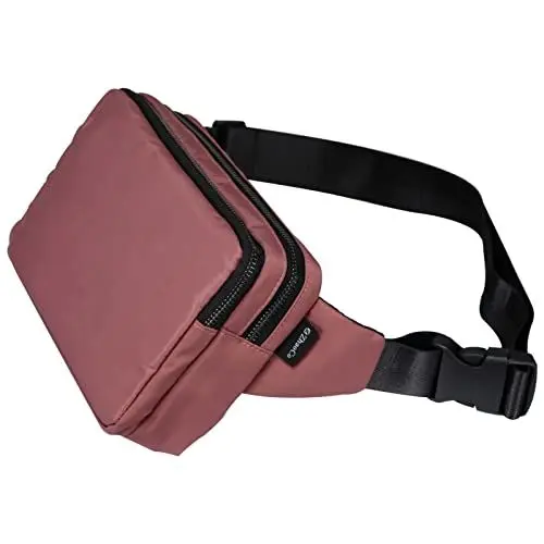 Produktbild: Bauchtasche Gürteltasche für Herren und Damen Hüfttasche mit Verstellbarem Schnallenriemen für Hundespaziergang Laufen Wandern Joggen - Rosa