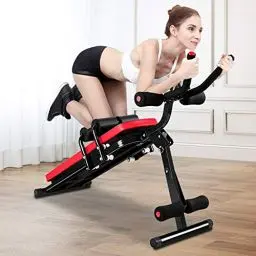 Produktbild: Bauchtrainer Bauchmuskeltrainer für Zuhause Multifunktionale Trainingsgerät für Ganzkörpertraining Abdominal Ab Machine mit LCD-Monitor Bauchmuskeltrainer Bauchmuskeltraining bis 150kg