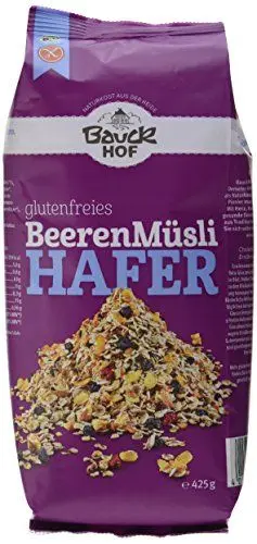 Produktbild: Bauckhof Hafermüsli Beeren glutenfrei (1 x 425 g) - Bio