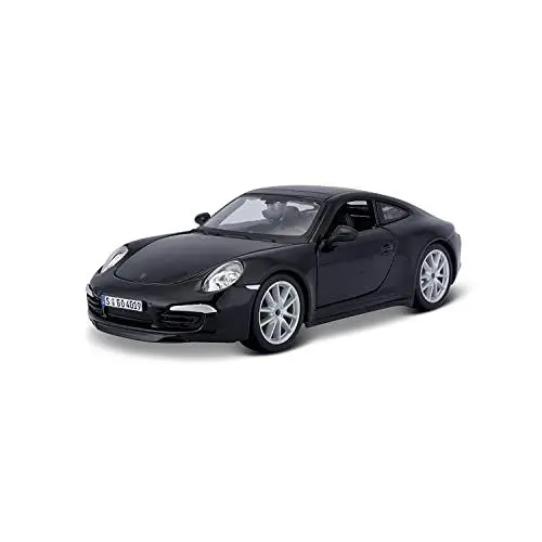 Produktbild: Bburago Porsche 911 Carrera S: Modellauto im Maßstab 1:24, Türen und Motorhaube beweglich, 20 cm, schwarz (18-21065B)