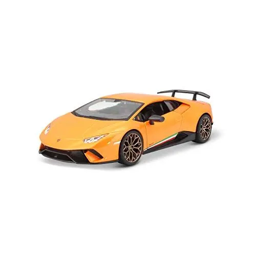 Produktbild: Bauer Spielwaren Bburago Lamborghini Huracan Performate: Modellauto im Maßstab 1:24, Türen und Kofferraum zum Öffnen, 19 cm, orange (18-21092OR)