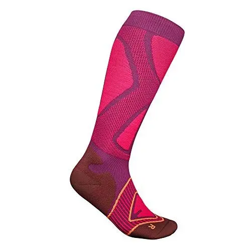 Produktbild: BAUERFEIND Women's Ski Performance Skisocken für Skifahren und Snowboarden, Funktionssocken mit Shin-& Calf Protection Technologie, Pink, M / 38-40