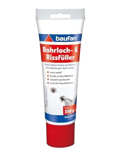 Produktbild: Baufan 4016215101421 Bohrloch- und Rissfüller Spachtelmasse, weiß