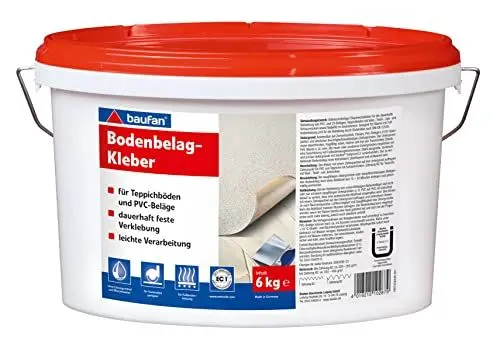 Produktbild: Baufan Bodenbelag-Kleber 6 kg für PVC, CV-Beläge, Teppichböden
