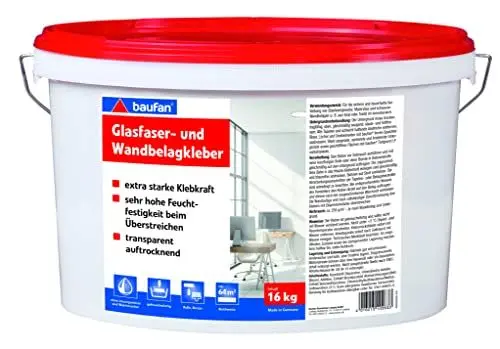 Produktbild: Baufan Glasfasergewebekleber 16 kg Glasfasertapete gebrauchsfertig